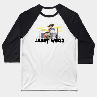 Janet weiss Drummer Amazing Baseball T-Shirt